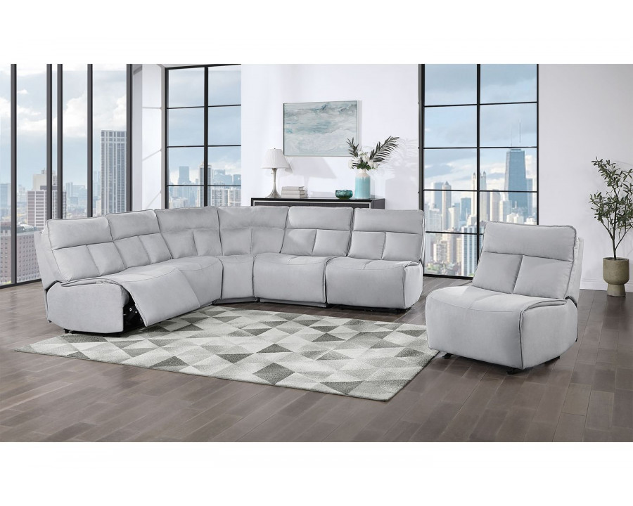 GF U8088 Gray Modular 3 Power Sectional Includes 3 Pwr Ar, 1 W, 1 Ch