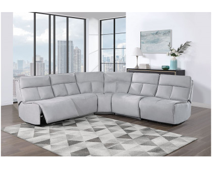 GF U8088 Gray Modular 3 Power Sectional Includes 3 Pwr Ar, 1 W, 1 Ch