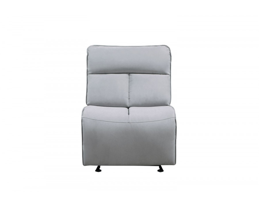 GF U8088 Gray Modular Armless Glider Chair (Can Only Be Placed On Ends Of Sectional Or As Stand Alone)