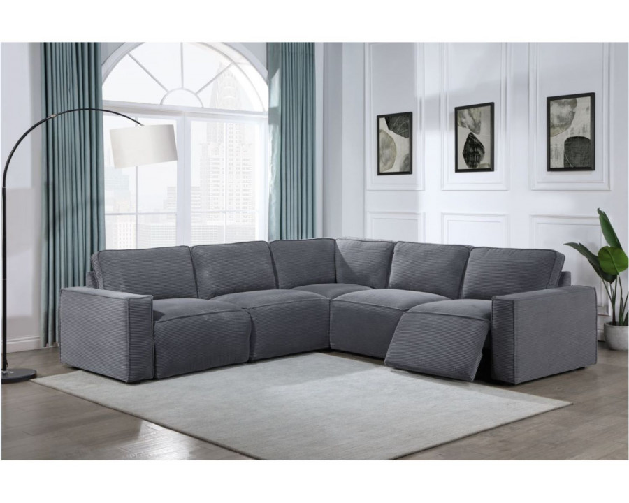 GF - U8177 Charcoal Large Sectional (Laf Pr, Ac, Ac, Raf Pr)