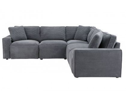 GF - U8177 Charcoal Large Sectional (Laf Pr, Ac, Ac, Raf Pr)