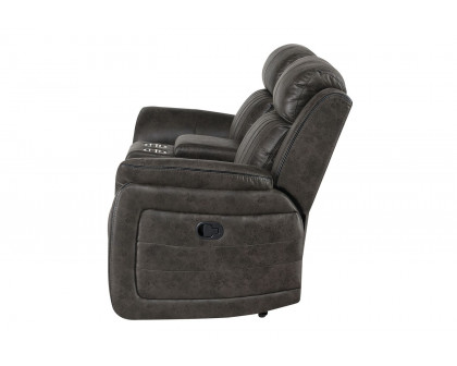 GF - U8517 Gray Console Reclining Loveseat