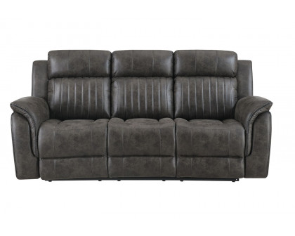 GF - U8517 Gray Reclining Sofa/Console Reclining Loveseat