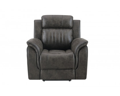 GF - U8517 Gray Reclining Sofa/Console Reclining Loveseat/Glider Recliner