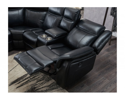 GF - UM02 Black Sectional With Led