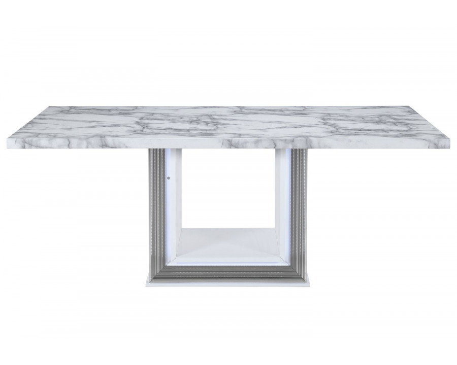 GF - Ylime White Marble Dining Table Dining Table