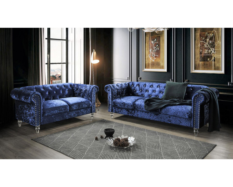 GF U9550 Velvet Living Room Set with Chair