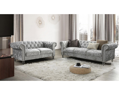 GF U9550 Velvet Living Room Set with Chair