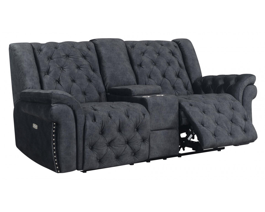 GF Evelyn Power Console Reclining Loveseat