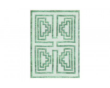 Gordian Rugs - Labyrinth Modern Rug Green