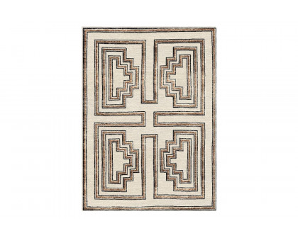 Gordian Rugs - Labyrinth Modern Rug Brown