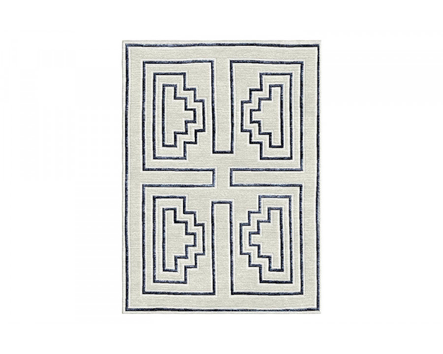 Gordian Rugs - Labyrinth Modern Rug Off White