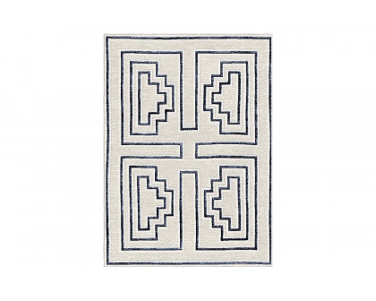 Gordian Rugs - Labyrinth Modern Rug Cream/Gray