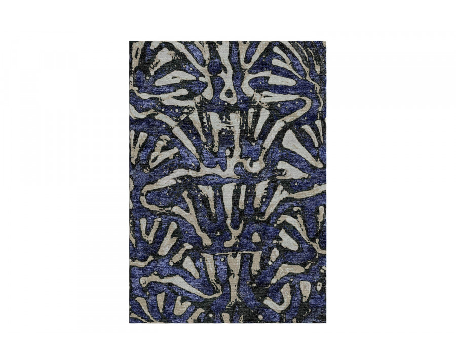 Gordian Rugs Aldabra Blue/Gray Rug - 4" x 6"