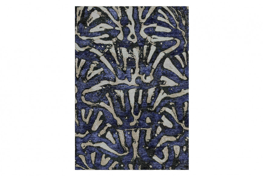 Gordian Rugs™ Aldabra Blue/Gray Rug - 10" x 14"