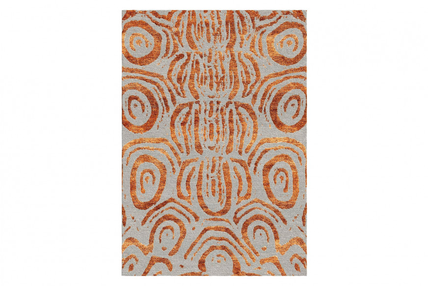 Gordian Rugs™ Aldabra Orange Rug - 8" x 10"