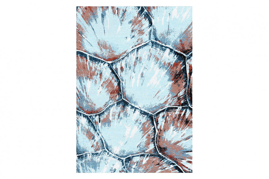 Gordian Rugs™ Aldabra Sky Blue Rug - 5" x 8"