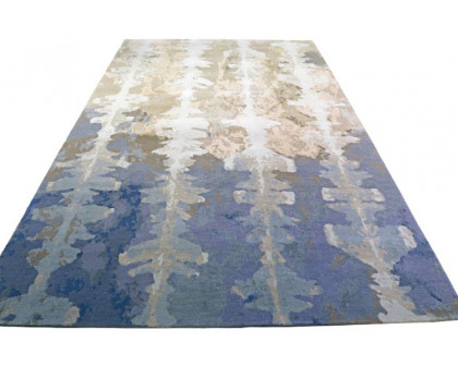 Gordian Rugs Ink Blot Designer Rug 1 - Neutral, 5" x 8"