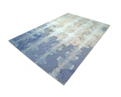 Gordian Rugs Ink Blot Designer Rug 1 - Neutral, 5" x 8"