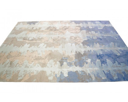 Gordian Rugs Ink Blot Designer Rug 1 - Neutral, 5" x 8"