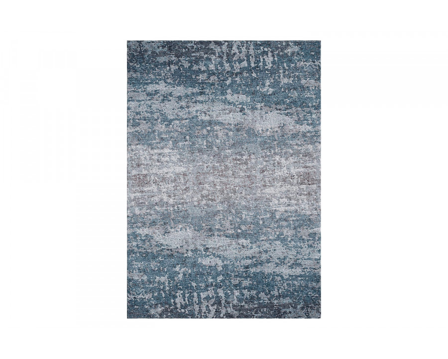 Gordian Rugs Abstract 6 Rug - Teal/Gray, 4" x 6"