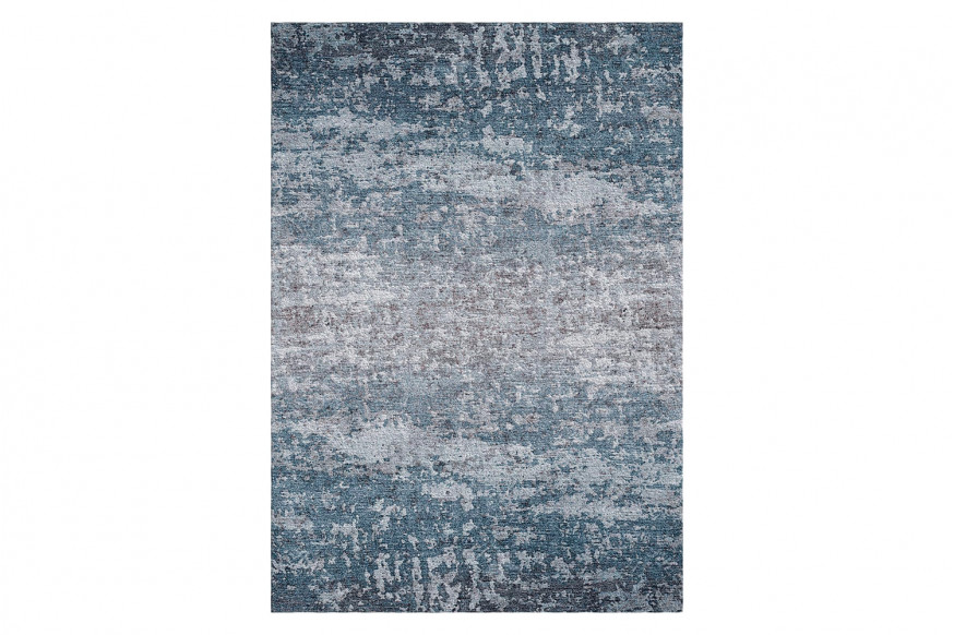 Gordian Rugs™ Abstract 6 Rug - Teal/Gray, 8" x 10"