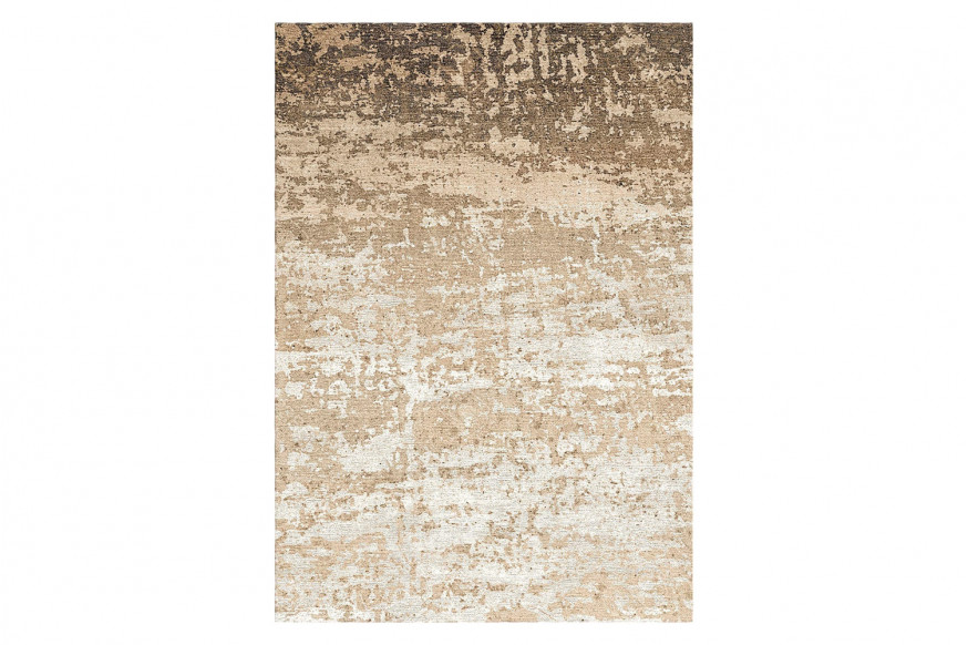 Gordian Rugs™ Abstract 7 Rug - Neutral, 5" x 8"