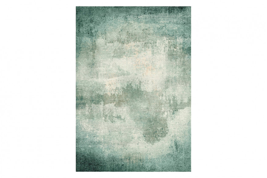 Gordian Rugs™ Abstract 9 Rug - Multi Color/Gray/Teal, 9" x 12"