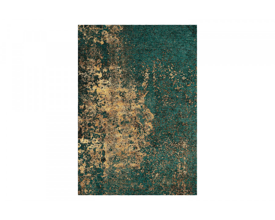 Gordian Rugs Abstract 10 Rug - Multi Color/Beige/Green, 4" x 6"