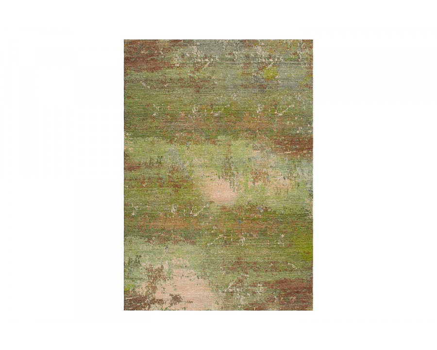 Gordian Rugs Abstract 14 Rug - Earthy/Brown/Green, 4" x 6"