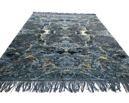 Gordian Rugs Scarab Rug Black - 4" x 6"