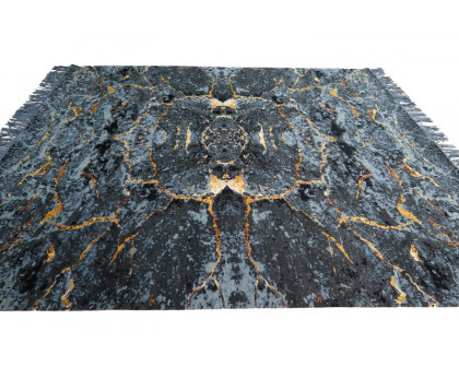 Gordian Rugs Scarab Rug Black - 4" x 6"