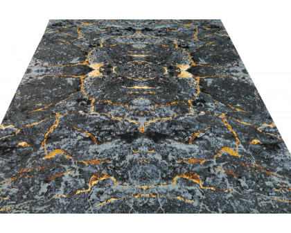 Gordian Rugs Scarab Rug Black - 4" x 6"