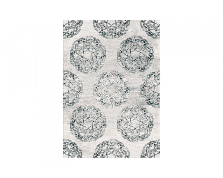 Gordian Rugs Gordian Modern Rug Collection Gray - 4" x 6"