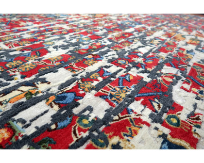 Gordian Rugs Laterem Modern Persian Rug - Multi Color/Red, 4" x 6"