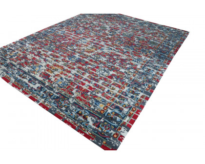 Gordian Rugs Laterem Modern Persian Rug - Multi Color/Red, 5" x 8"