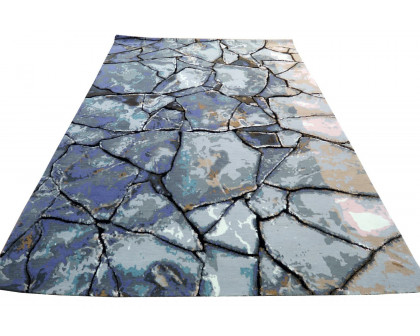 Gordian Rugs Kintsugi Contemporary Rug 2 - Multi Color, 4" x 6"