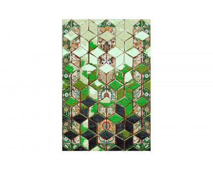 Gordian Rugs - 3D Persian Rug 3 green