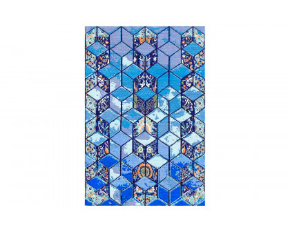 Gordian Rugs - 3D Persian Rug 3 blue