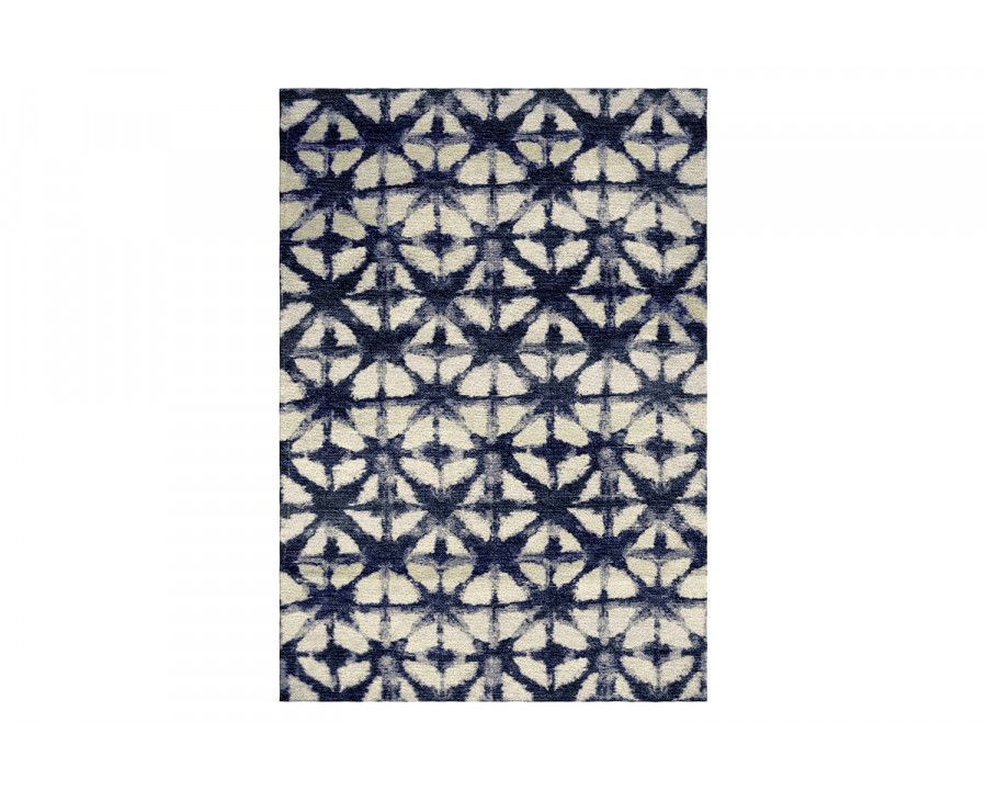 Gordian Rugs Batik Dark Blue Rug - 5" x 8"