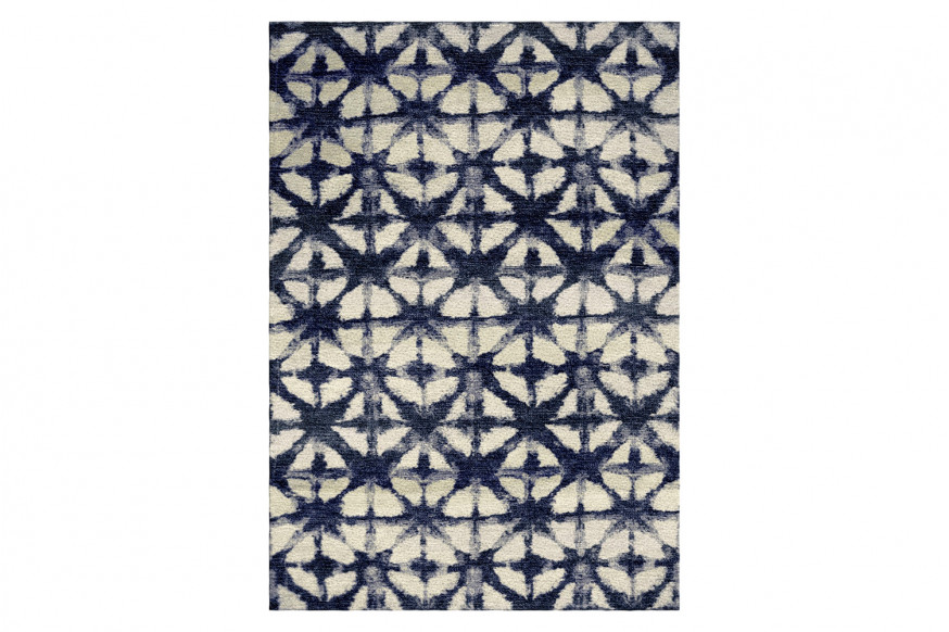 Gordian Rugs™ Batik Dark Blue Rug - 9" x 12"