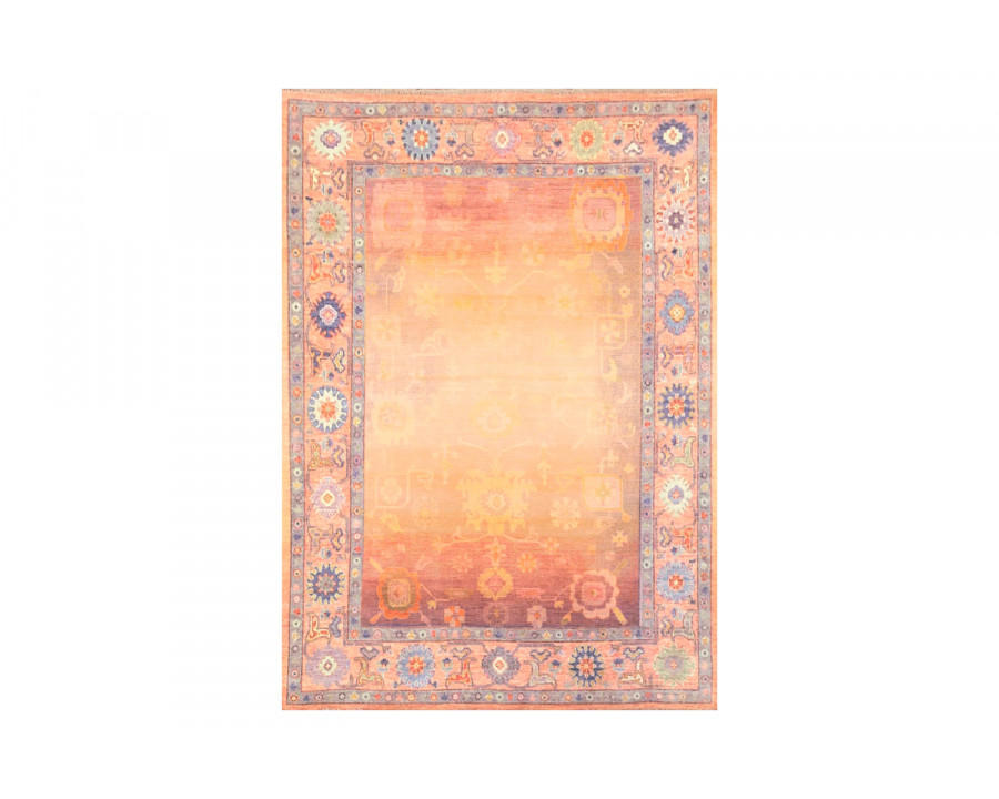 Gordian Rugs Modern Oushak 33 Rug - Peach/Yellow, 5" x 8"