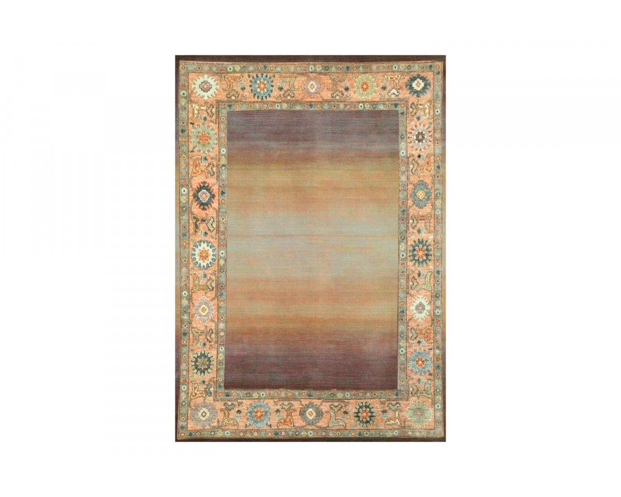 Gordian Rugs Modern Oushak 26 Rug - Peach/Multi, 4" x 6"