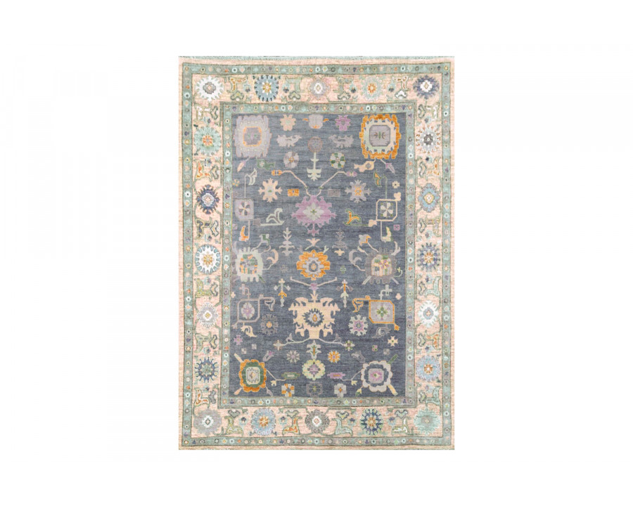 Gordian Rugs Modern Oushak 19 Rug - Beige/Lavender, 4" x 6"