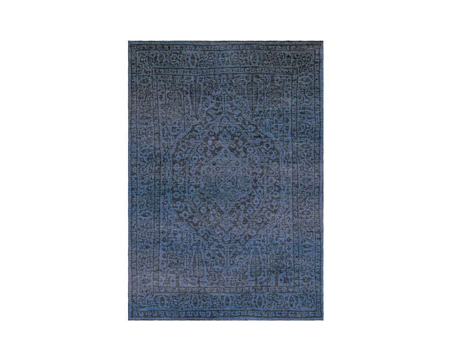 Gordian Rugs Modern Persian Rug Slate Gray/Dark Blue - 4" x 6"