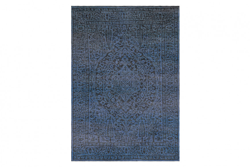 Gordian Rugs™ Modern Persian Rug Slate Gray/Dark Blue - 6" x 9"