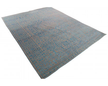 Gordian Rugs Modern Persian Rug Powder Blue And Gray - 4" x 6"