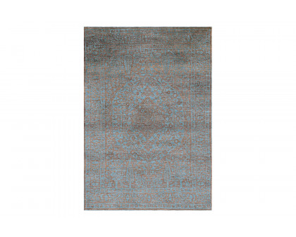 Gordian Rugs - Modern Persian Rug Powder Blue And Gray