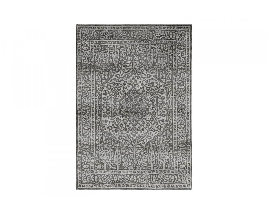 Gordian Rugs Modern Persian Rug Charcoal Gray - 4" x 6"