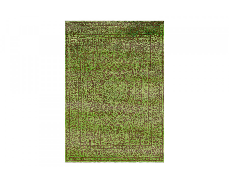 Gordian Rugs Modern Persian Rug Green - 4" x 6"